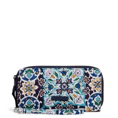 Женский кошелёк-клатч vera bradley «lisbon medallion», хлопковый