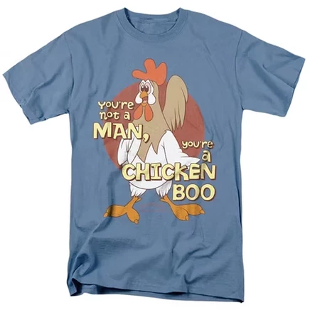 Мужская футболка Animaniacs Chicken Boo, светло-голубая