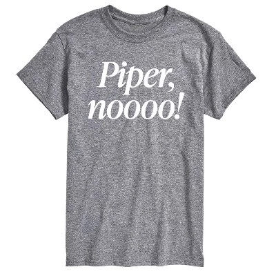 Мужская футболка с коротким рукавом Piper No и графическим рисунком athletic heather