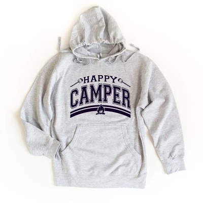 Женское худи Simply Sage Market Happy Camper, серое
