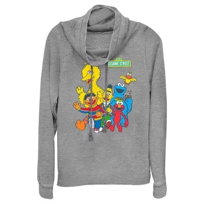 Женский свитшот Sesame Street Main Group Shot, серый