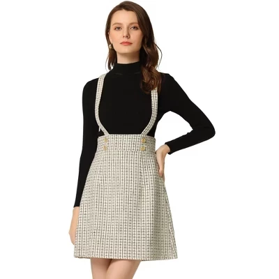 Женская юбка INSPIRE CHIC в клетку, белая