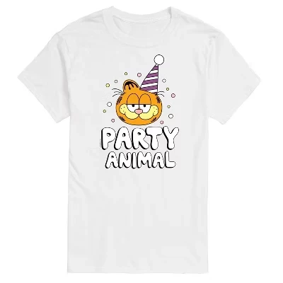Мужская футболка с коротким рукавом и рисунком Party Animal, белая