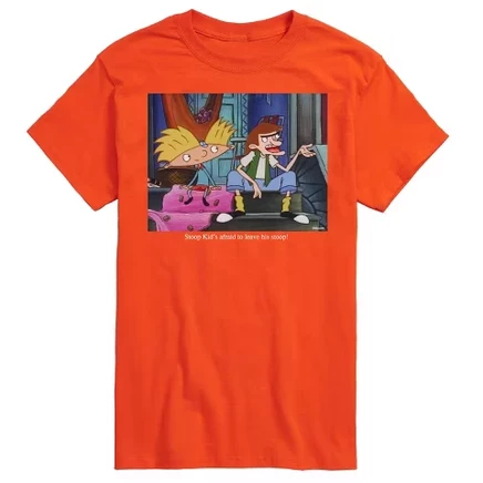 Мужская футболка Hey Arnold Stoop Kid, оранжевая
