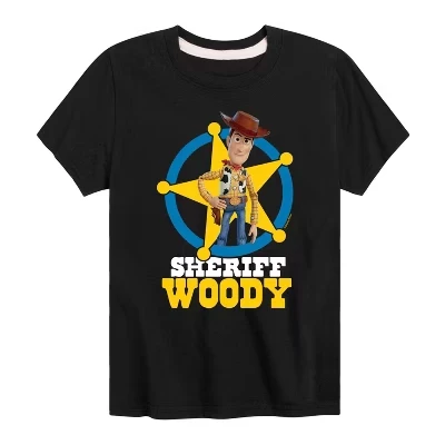 Футболка для мальчиков Toy Story Шериф Вуди, черная