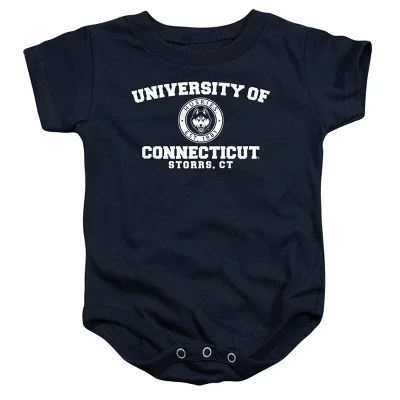 Комбинезон для младенцев NCAA University of Connecticut с круговым логотипом, темно-синий