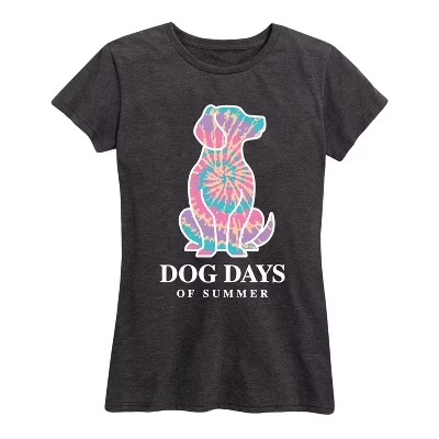 Женская футболка с коротким рукавом Dog Days Of Summer с графическим рисунком heather charcoal