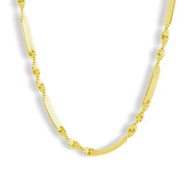 EVRY JEWELS ВОДОНЕПРОНИЦАЕМОЕ ожерелье из нержавеющей стали с золотым или посеребренным покрытием, витое роскошное золотое ожерелье