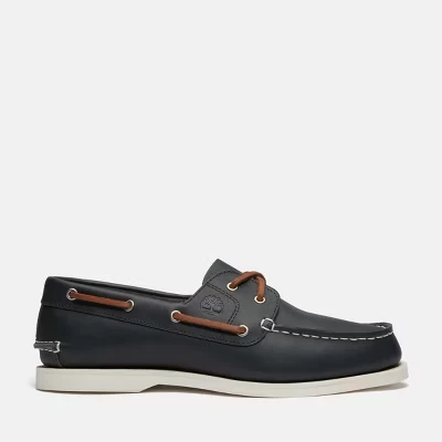 Женские топсайдеры Timberland Classic Boat Shoe, кожаные, синие