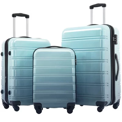 Багажный комплект из 3 предметов в твердой оболочке с замком TSA и вращающимися колесиками (20