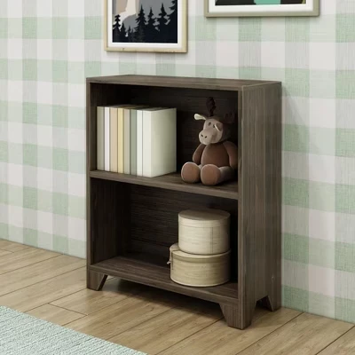 Стеллаж Max & Lily Modern Farmhouse, 2 полки, коричневый
