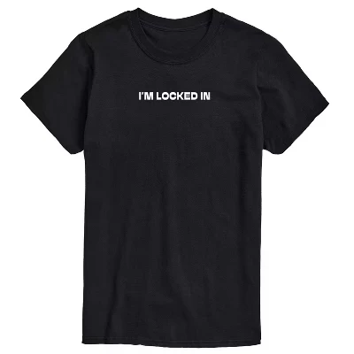 Men's -  - I'm Locked In Short Sleeve Graphic T-Shirt black