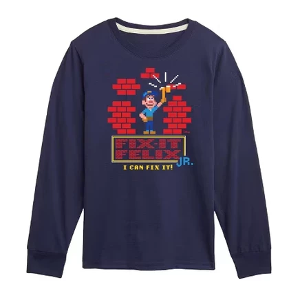Детская футболка Disney с принтом Felix, синяя