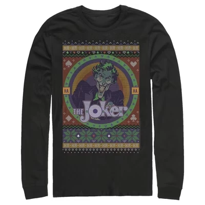 Мужской лонгслив DC Comics Batman Joker, черный