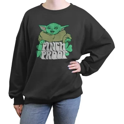 Junior's : Толстовка с защитой от защемления Mandalorian Grogu Clover.