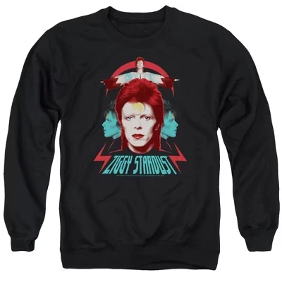 Толстовка с круглым вырезом для взрослых Ziggy Heads черная