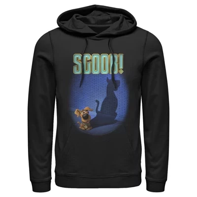 Мужское худи Scooby-Doo Тень собаки, чёрное
