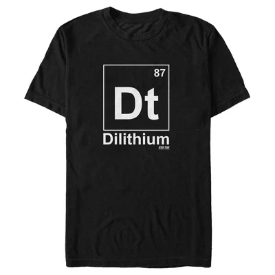 Мужская футболка Dilithium Element #87 черного цвета