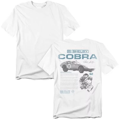 Мужская футболка с инфографикой Cobra Racing на спине кремового цвета