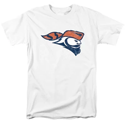 Мужская футболка с логотипом Carroll University Official Distressed Primary, белая