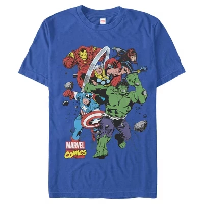 Мужская футболка Superheroes Starters синего цвета