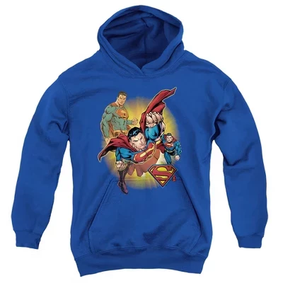 Мальчиковая худи Superman Collage, синяя