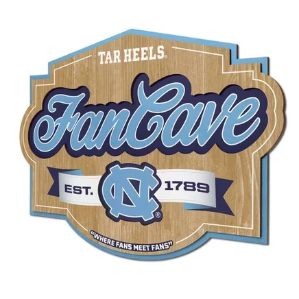 Настенный знак NCAA North Carolina Tar Heels, фан-зона