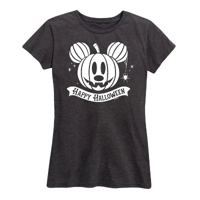 Женская футболка с коротким рукавом Mickey Happy Halloween с графическим рисунком heather charcoal