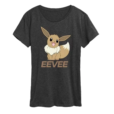 Женская футболка Pokemon Пастельный Иви, угольно-серая