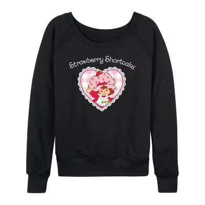 Женская - - -Женская махровая рубашка с длинным рукавом Coquette Heart-Легкая махровая рубашка с широким вырезом и длинным рукавом с графическим рисунком черного цвета