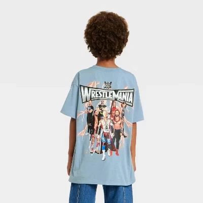 Футболка для мальчиков WWE Wrestlemania, серая
