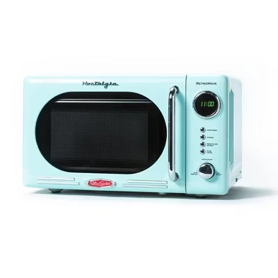 Микроволновая печь Nostalgia Retro 20 л 700 Вт, бирюзовая