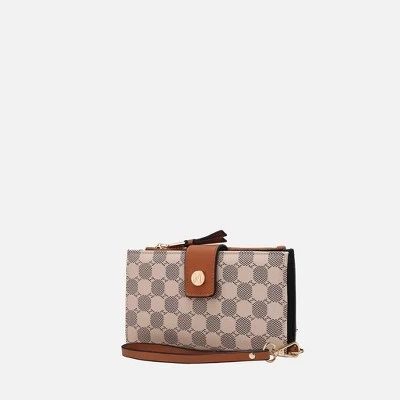Женский кошелек-клатч MKF Collection Solene, коньячный