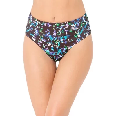 Женские плавки Swimsuits for All, кофейный цветочный