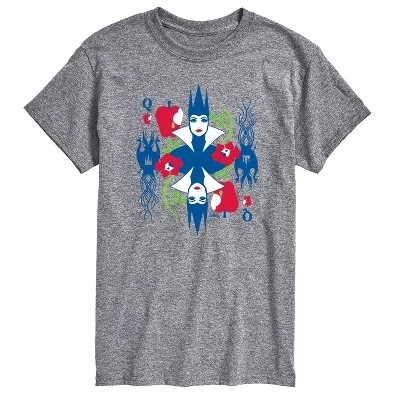 Мужская футболка с изображением Злой королевы и коротким рукавом athletic heather