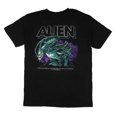 Мужская футболка с коротким рукавом alienv1 от Xenomorph Outer Space Horror для взрослых