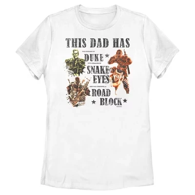 Женская футболка G.I. JOE This Dad Has, белая
