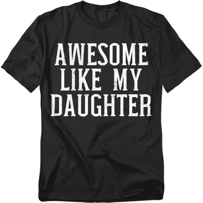 Мужская футболка LogoVision Awesome Like My Daughter, черная
