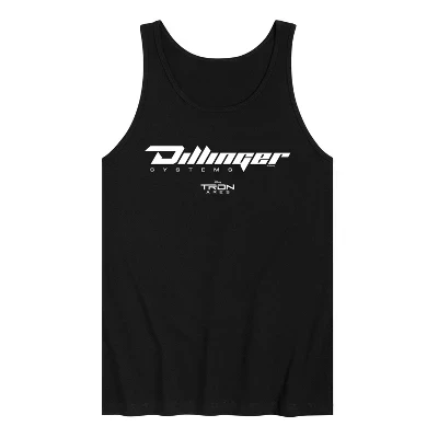 Мужская майка с графическим принтом Dillinger Systems, черная