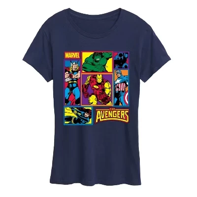 Женская футболка с коротким рукавом в сетку Avengers с графическим рисунком