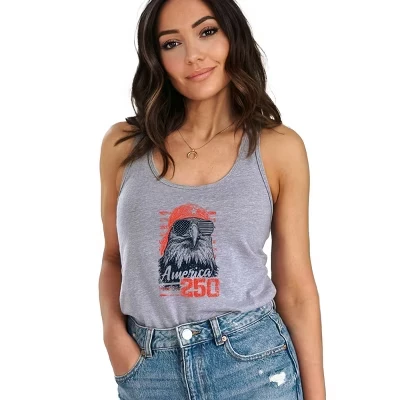 Женская майка Simply Sage Market Eagle Grunge, серая