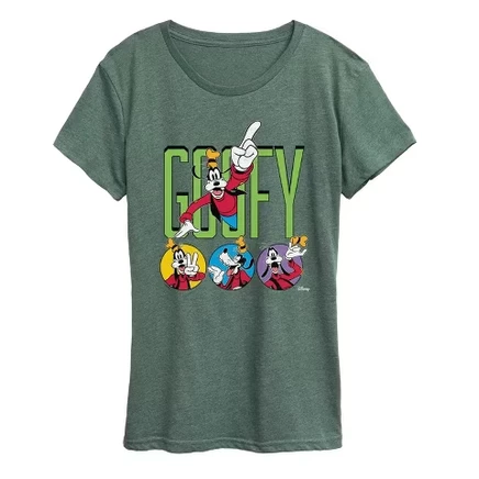 Женская футболка Goofy Tee с коротким рукавом и графическим рисунком heather juniper