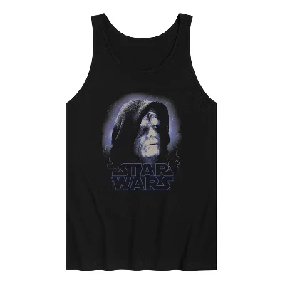 Мужская майка STAR WARS Palpatine Face, черная