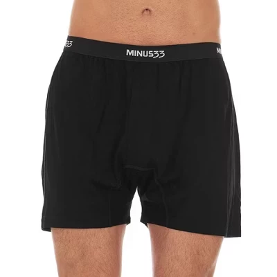 Мужские боксеры Minus33 Merino Wool Woolverino, черные