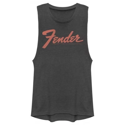 Juniors Womens  Classic Logo Festival Muscle Tee charcoal