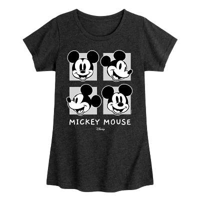 Приталенная футболка с коротким рукавом и рисунком Mickey & Friends heather black