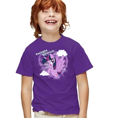 Футболка для мальчиков с коротким рукавом Tv Twilight Sparkle фиолетового цвета