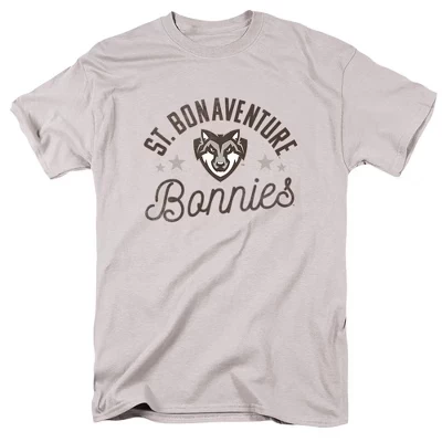 Мужская футболка St. Bonaventure University Bonnies серебристого цвета