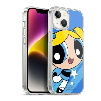 Мягкий гелевый чехол Powerpuff Girls Graphics для Apple iPhone 14 bubbles