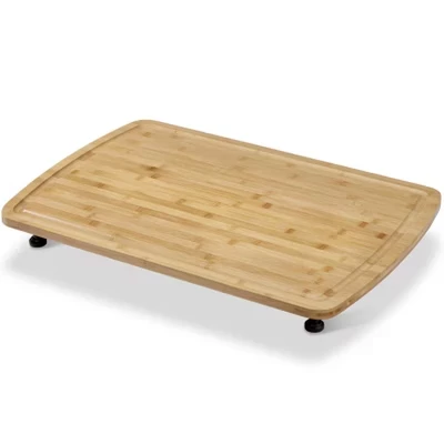 Разделочная доска Truair 30″×20″ бамбуковая с ножками, натуральная